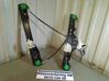Front door window regulator with motor 