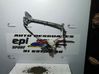 Rear door window regulator with motor 