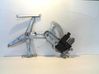 Front door window regulator with motor 93186831