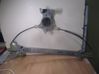 Rear window lifting mechanism without motor 