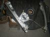 Front window lifting mechanism without motor 