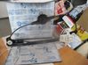 Rear window lifting mechanism without motor 