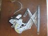 Rear door window regulator with motor 
