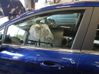 Front door window glass four-door 
