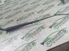 Front wiper blade arm 