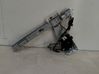 Rear door window regulator with motor 