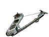 Rear window lifting mechanism without motor 