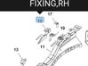 Fender mounting bracket 13432333