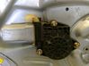 Front door window regulator with motor 