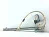 Rear window lifting mechanism without motor 