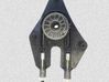 Rear window lifting mechanism without motor 