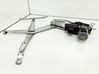 Front door window regulator with motor 13101480