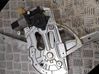 Front door window regulator with motor 
