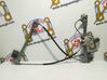 Front door window regulator with motor 9636627580