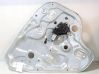Rear window lifting mechanism without motor 