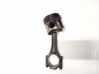Piston with connecting rod 
