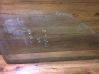 Front door window glass four-door 