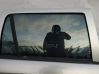 Rear door window glass 