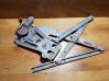 Sliding door window regulator with motor 