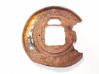 Rear brake disc plate dust cover 