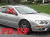 Front door window glass four-door 43R000711