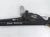 Rear window lifting mechanism without motor 