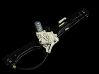 Rear door window regulator with motor 7166381