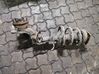 Amortiguador delantero con muelle espiral 