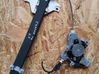 Rear door window regulator with motor 96627082