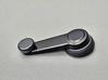 Rear door window winding handle 