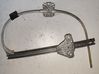 Rear door manual window regulator 