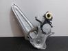 Rear window lifting mechanism without motor 