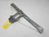 Rear door window regulator with motor 
