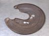 Rear brake disc plate dust cover 