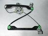 Front door window regulator with motor 