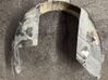 Front wheel arch liner splash guards 