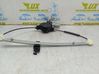 Rear door window regulator with motor 