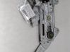 Rear window lifting mechanism without motor 