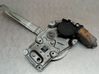 Rear window lifting mechanism without motor 
