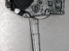 Rear window lifting mechanism without motor 