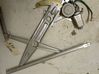 Front door window regulator with motor 
