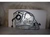 Rear door window regulator with motor 