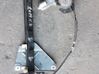 Rear window lifting mechanism without motor 