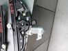 Rear door window regulator with motor 