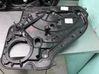 Rear door window regulator with motor 