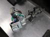 Steering wheel axle set 