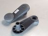 Rear door window winding handle 