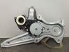 Rear window lifting mechanism without motor 
