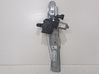 Rear window lifting mechanism without motor 