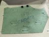 Rear door window glass 